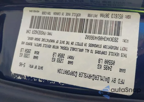 2006 Dodge Charger z USA, uszkodzony, nr VIN 2B3KA43H06H496602